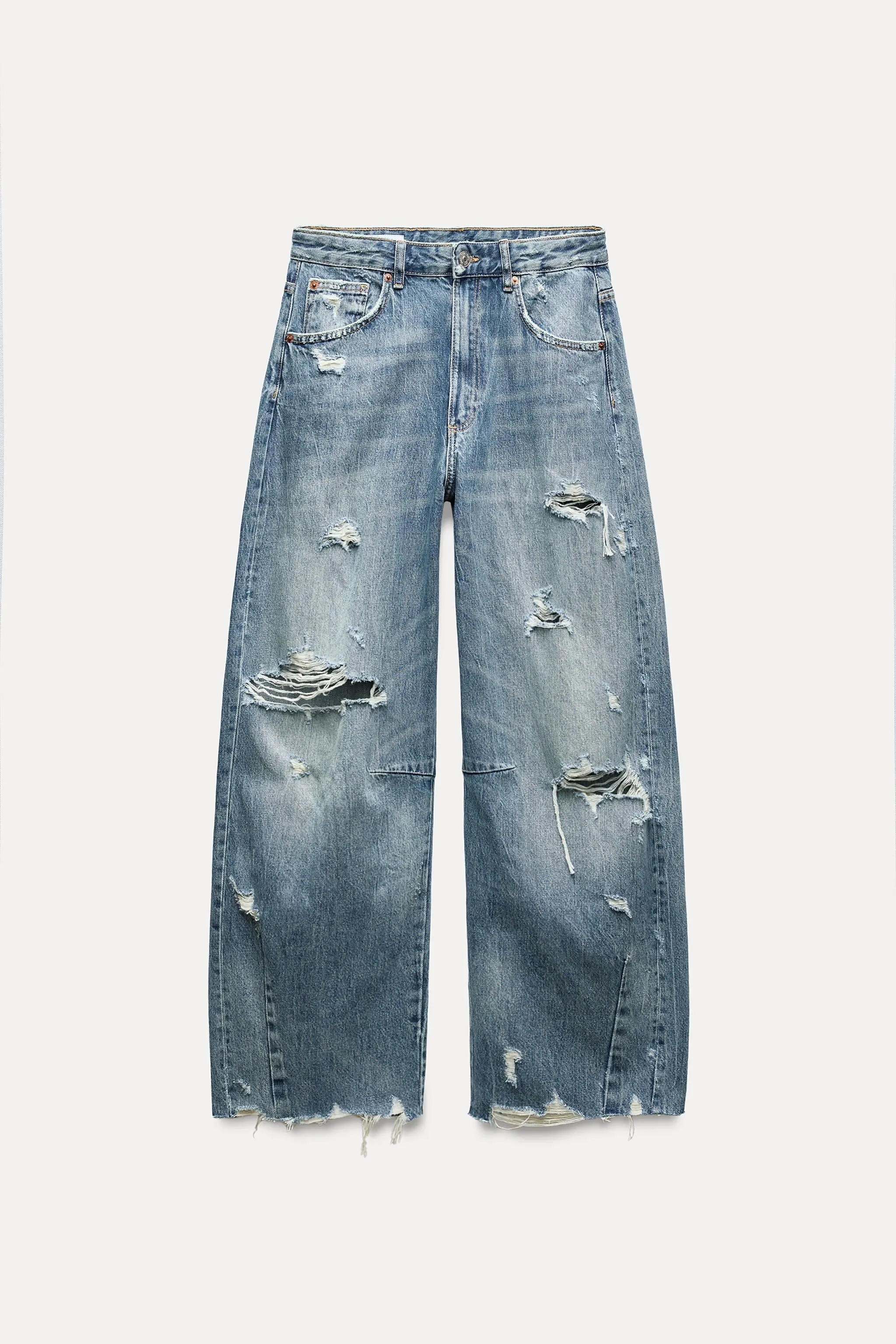 007 ZR ripped unisex baggy Jeans