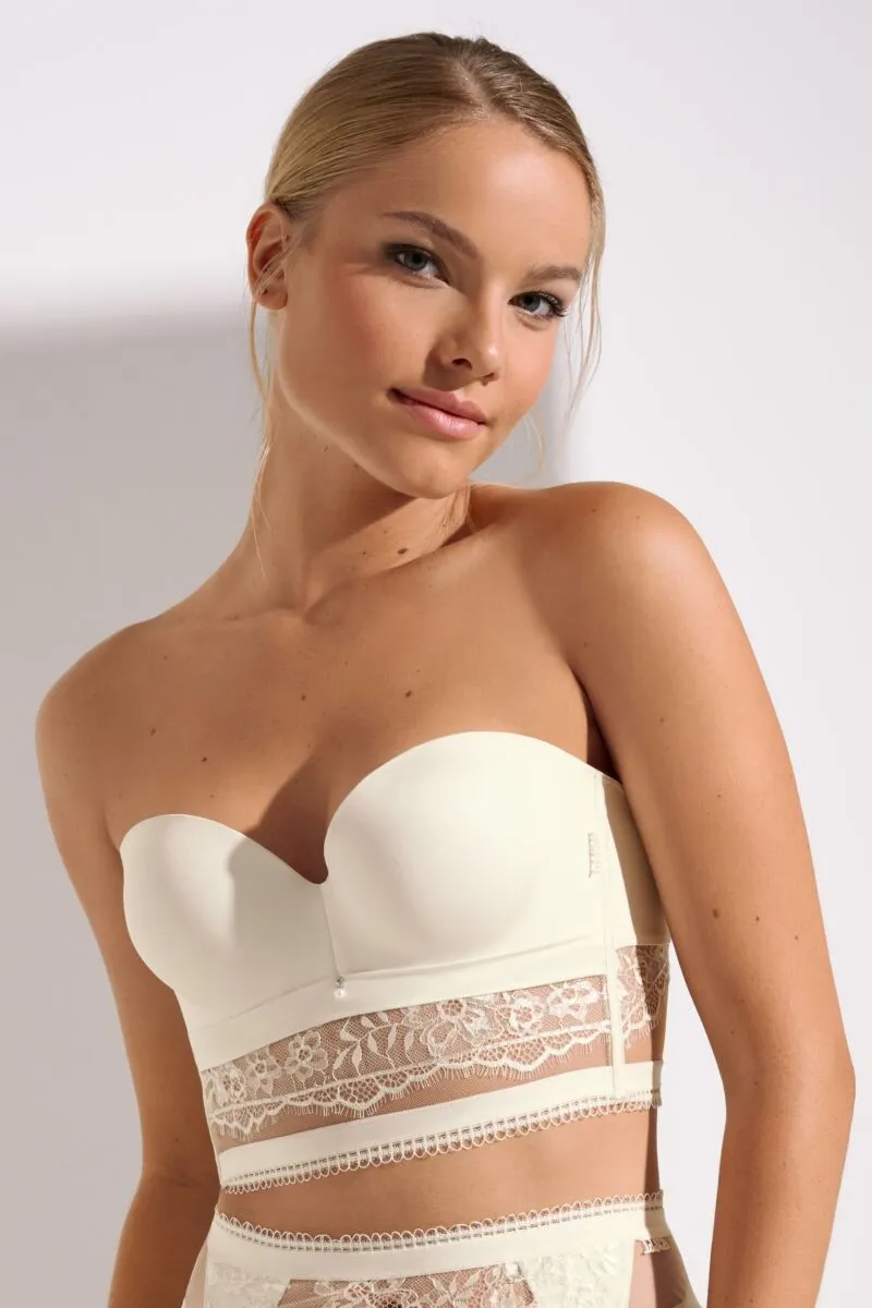 010365 DAYDREAM  Bra Bustier Balconet Moulded Cup - Cream
