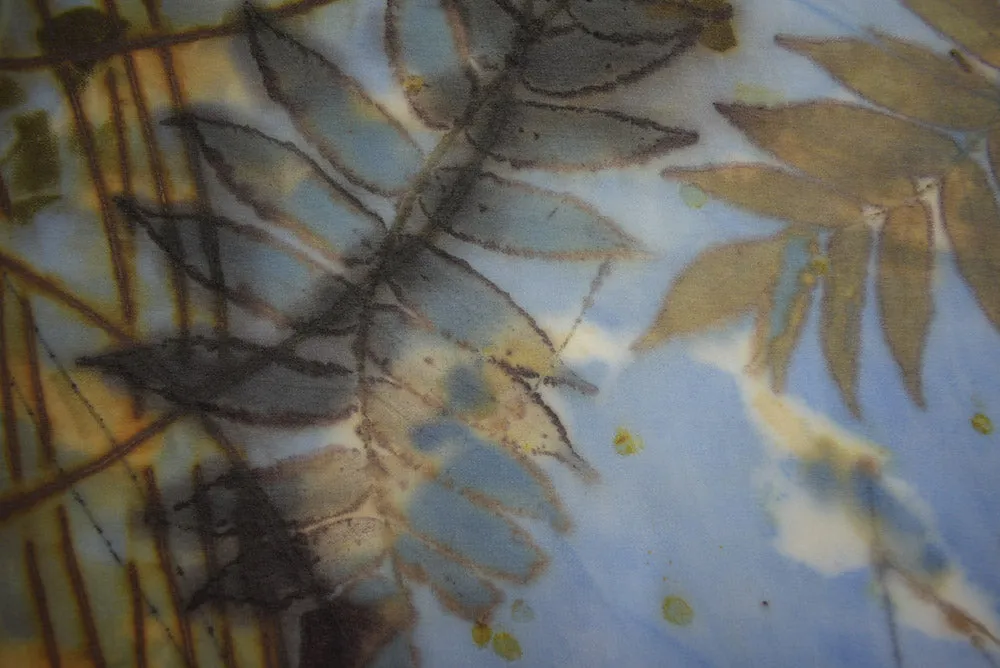14 x 68 Hand Dyed Silk Scarf