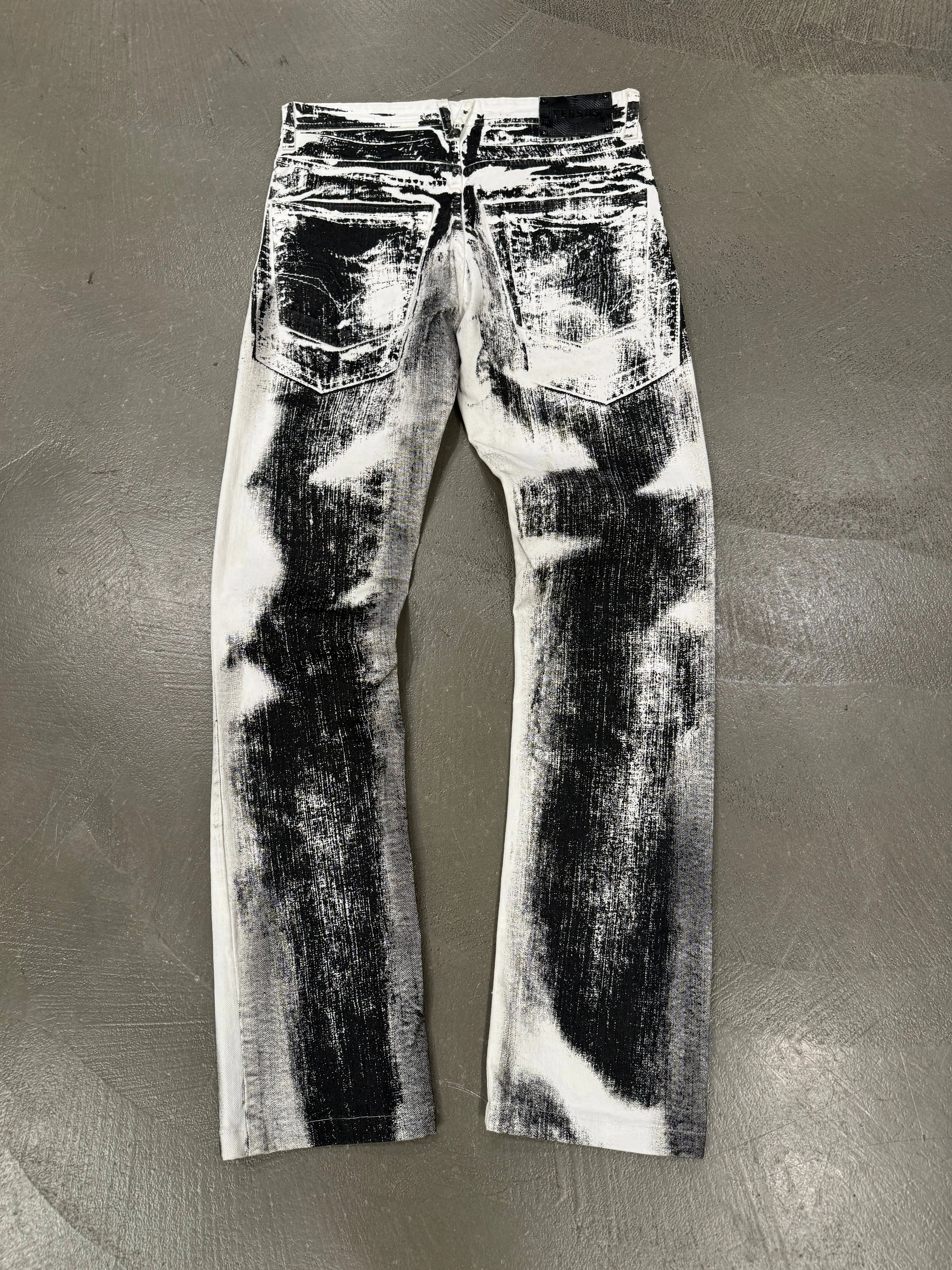 2000s Versus Versace printed jeans