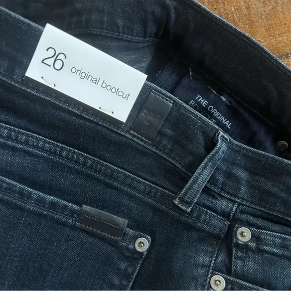 $228 7 For Mankind Original Bootcut Low Rise Jeans 26