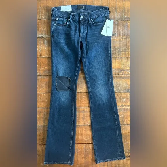 $228 7 For Mankind Original Bootcut Low Rise Jeans 26