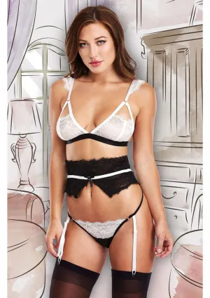 3 Piece Turn Down Service French Maid Costume Set