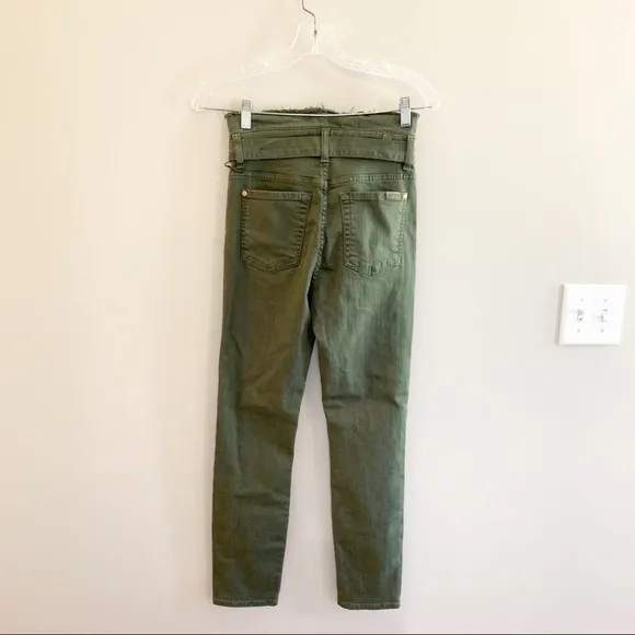 7 For All Mankind 7FAM Green Paperbag Jeans 24‎