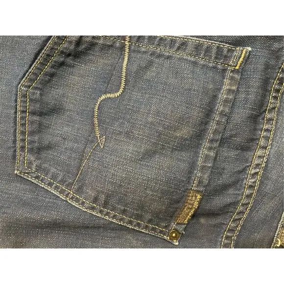 7 for All Mankind B(AIR) KIMMIE STRAIGHT IN RINSED INDIGO Jeans, US 14, MP $198