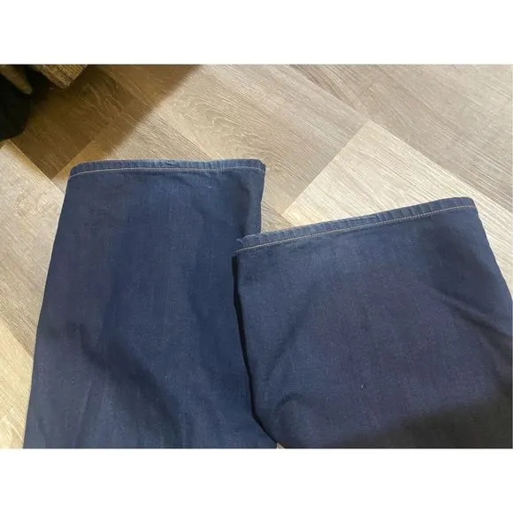 7 for All Mankind B(AIR) KIMMIE STRAIGHT IN RINSED INDIGO Jeans, US 14, MP $198