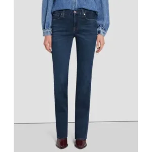 7 for All Mankind B(AIR) KIMMIE STRAIGHT IN RINSED INDIGO Jeans, US 14, MP $198