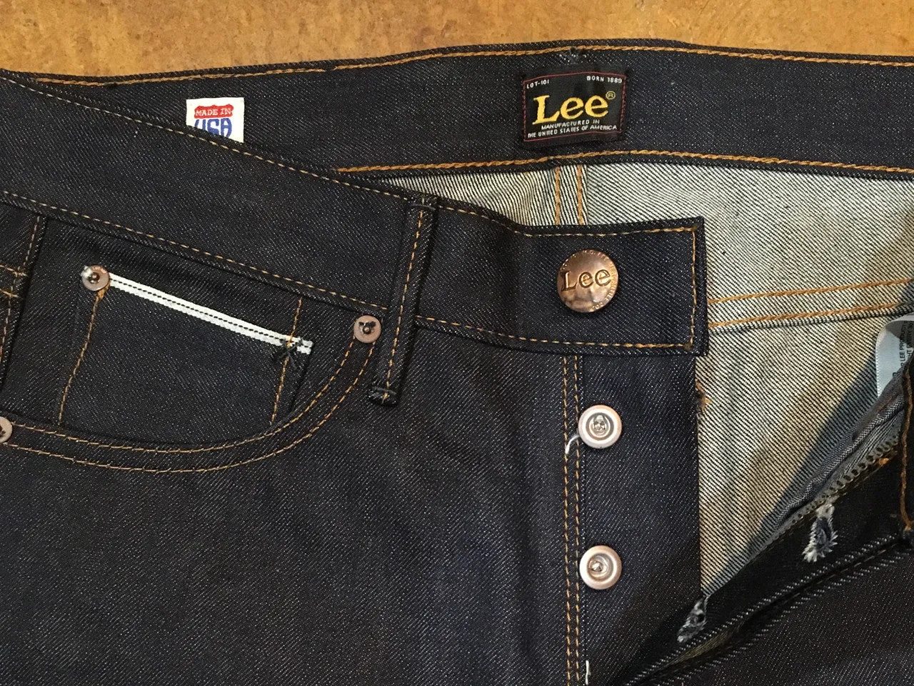 7B10301 Lee 101 USA Skinny KC Dry Rigid