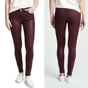 7FAM Super Skinny Coated Ankle Jeans