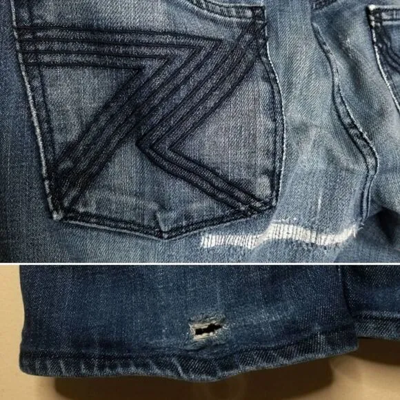 7 For All Mankind Flynt Straight Distressed Jeans