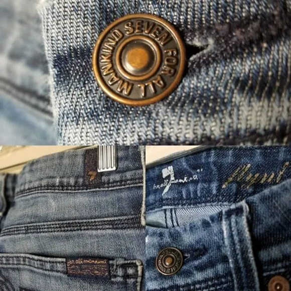 7 For All Mankind Flynt Straight Distressed Jeans