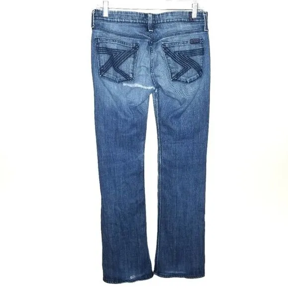 7 For All Mankind Flynt Straight Distressed Jeans