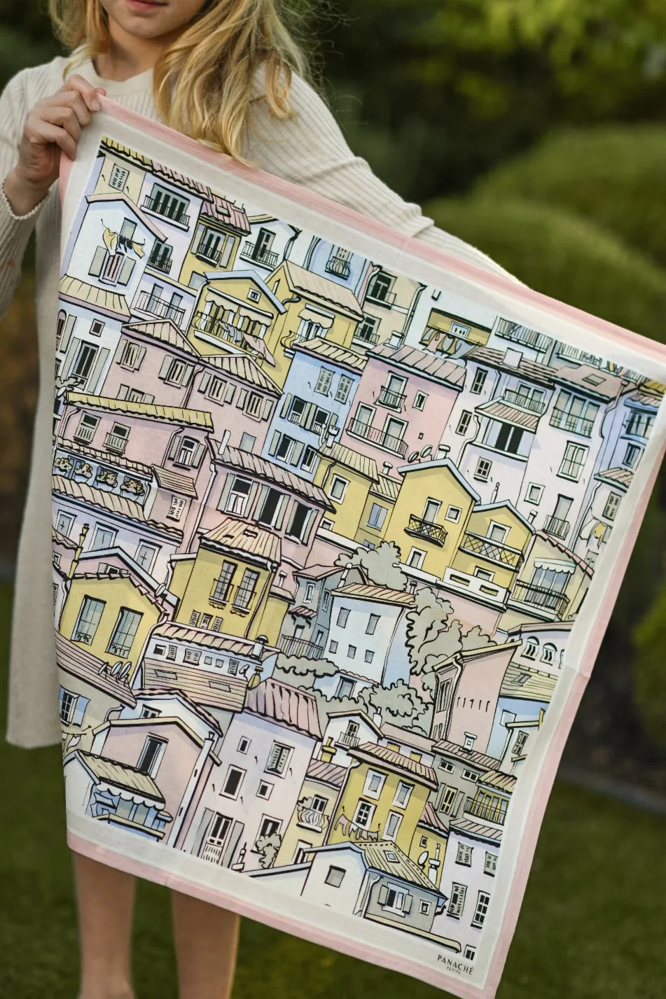 A city Life In Pale Pink