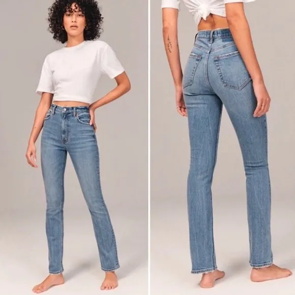 A F 90s Slim Straight Ultra High Rise Jeans