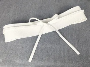 Adjustable Bow Wide Wrap White Belts JLTHB0251