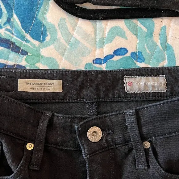 AG Adriano Goldschmied Farrah Skinny in Black‎