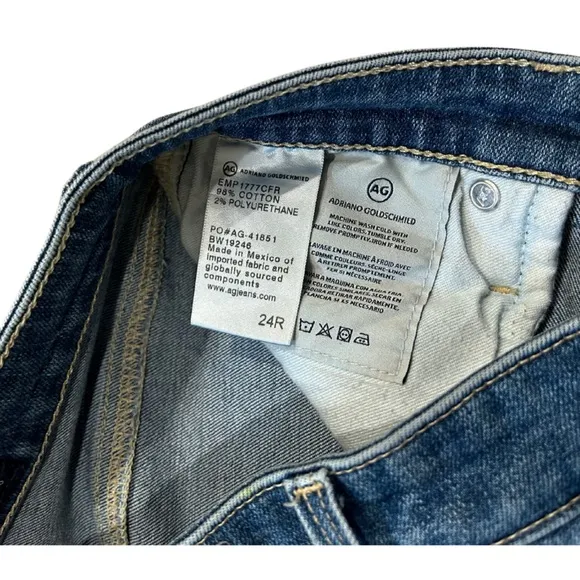 AG Adriano Goldschmied The Farrah High Rise Skinny Ankle Jeans | Size 24
