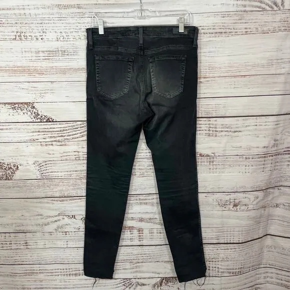 AG Jeans Farrah Black Skinny Ankle Jeans, EUC, Size 29, MSRP $228