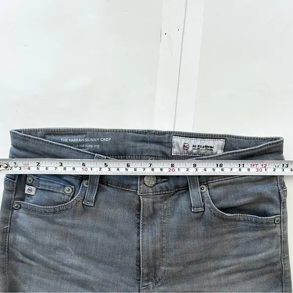 AG Jeans Women's Grey The Farrah Skinny High-rise Jeans