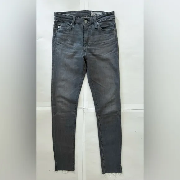 AG Jeans Women's Grey The Farrah Skinny High-rise Jeans