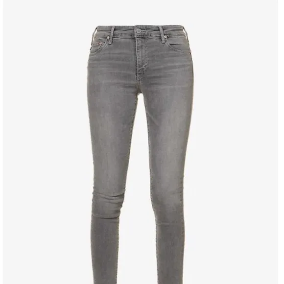 AG Jeans Women's Grey The Farrah Skinny High-rise Jeans