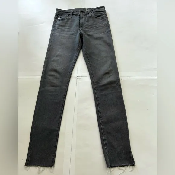 AG Jeans Women's Grey The Farrah Skinny High-rise Jeans