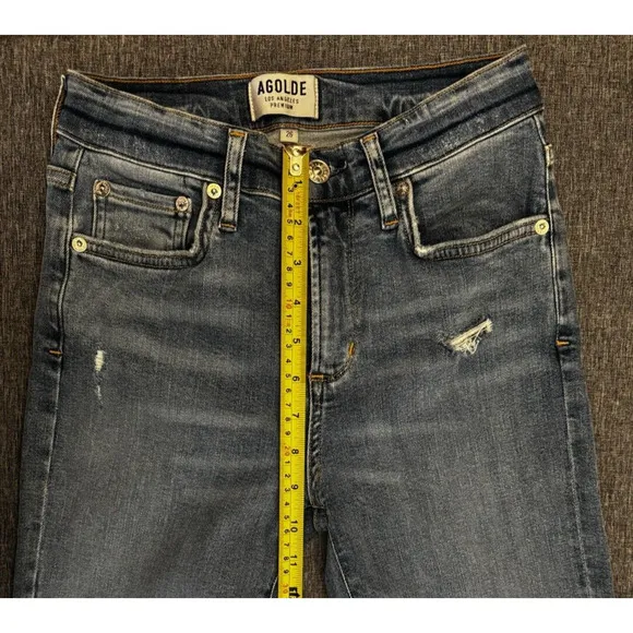 AGOLDE Distressed Ripped Sophie Skinny Jeans A003 B-843 Size 26