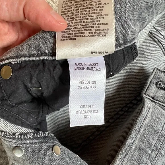 AGOLDE grey Nico high‎ rise jeans