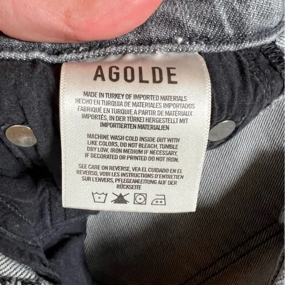 AGOLDE grey Nico high‎ rise jeans