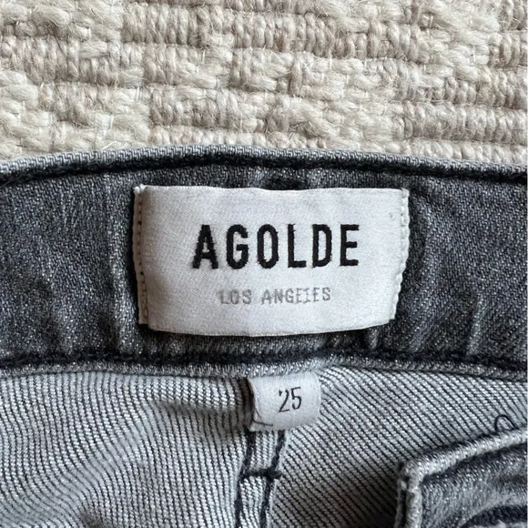 AGOLDE grey Nico high‎ rise jeans