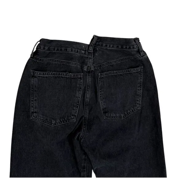 Agolde Jeans Crisscross Straight Size 30 Washed Black Denim