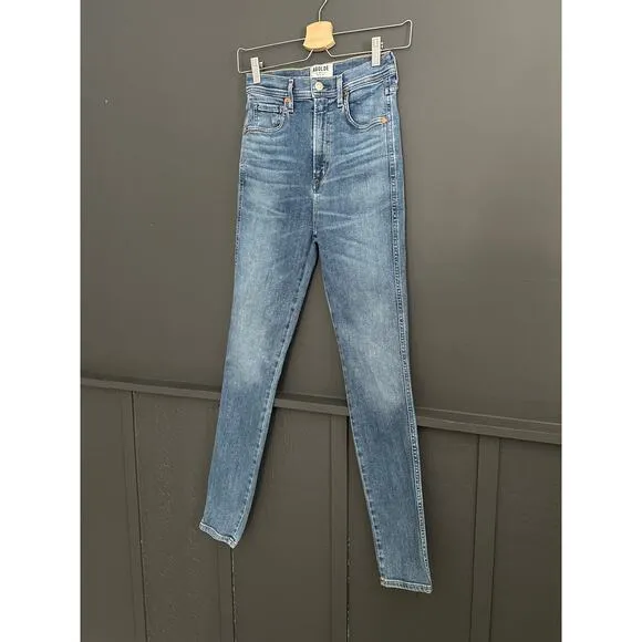AGOLDE Roxanne Super High Rise Skinny Jeans in Adore Size 26