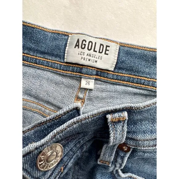 AGOLDE Roxanne Super High Rise Skinny Jeans in Adore Size 26