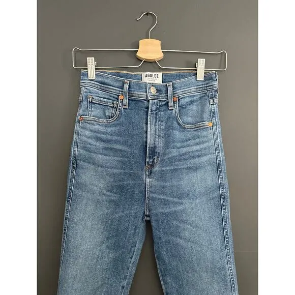 AGOLDE Roxanne Super High Rise Skinny Jeans in Adore Size 26