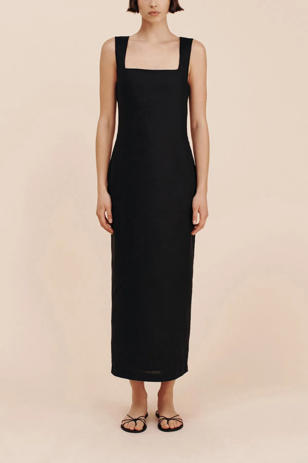 Alice Midi Dress in Black