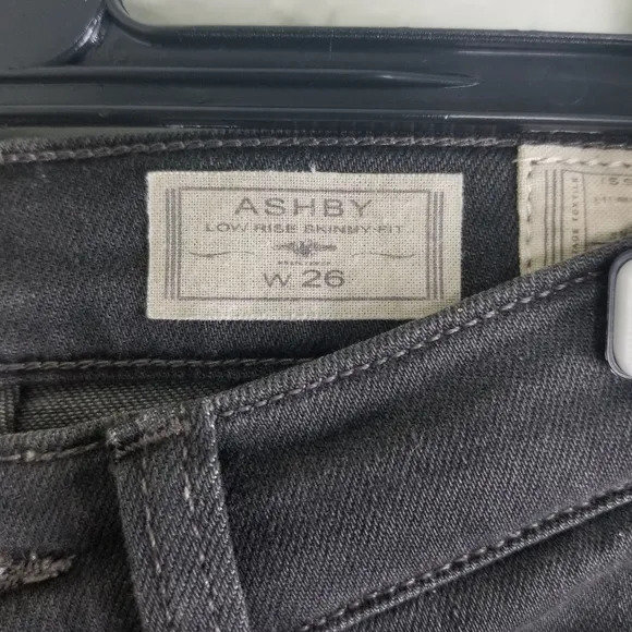 All Saints Black Ashy Low Rise Skinny Fit