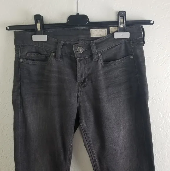 All Saints Black Ashy Low Rise Skinny Fit