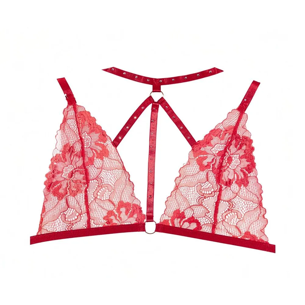Allure Collection - Margot Bralette & Crotchless Panty Set