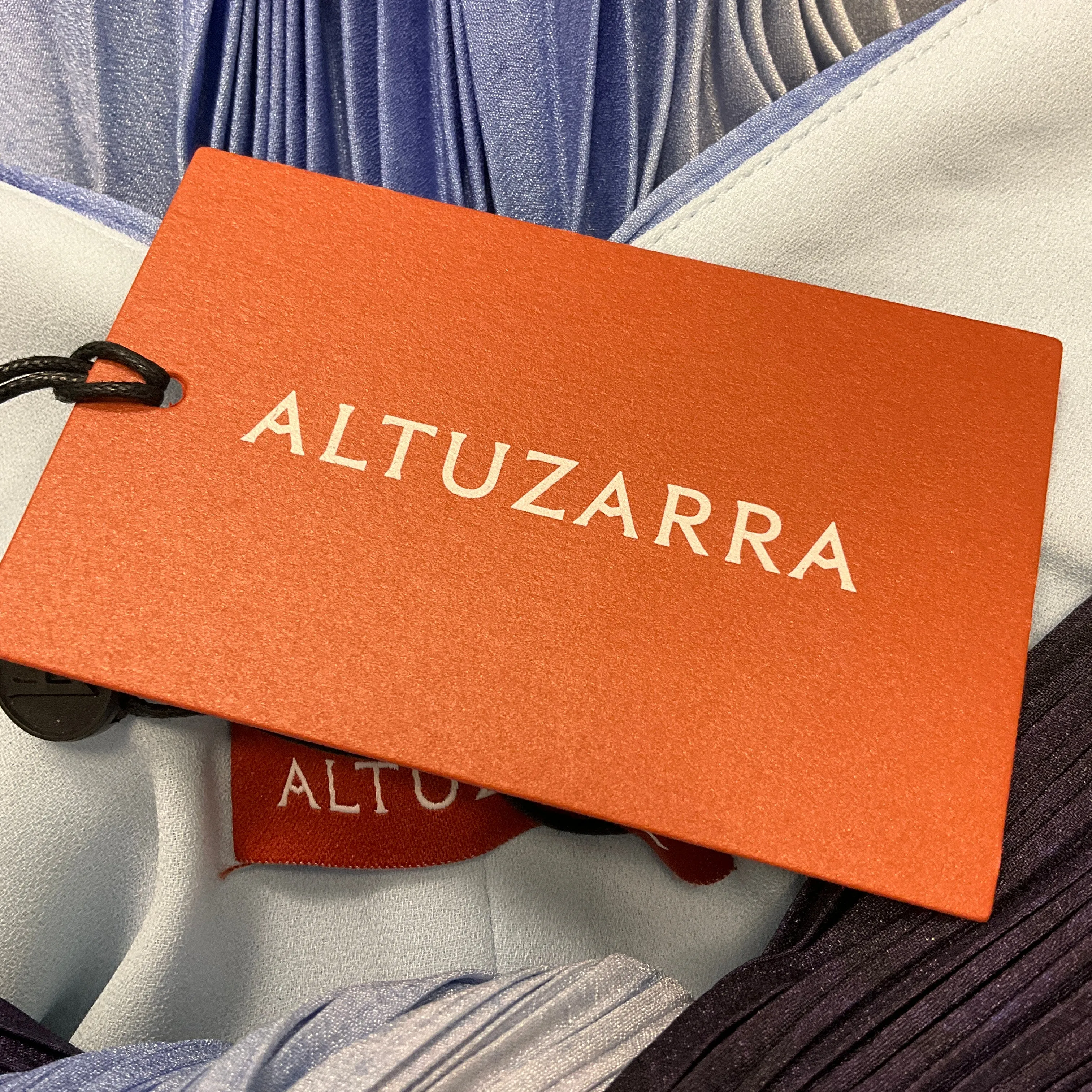 Altuzarra Blue Multi Murex Landscape Kalymnos Maxi Dress