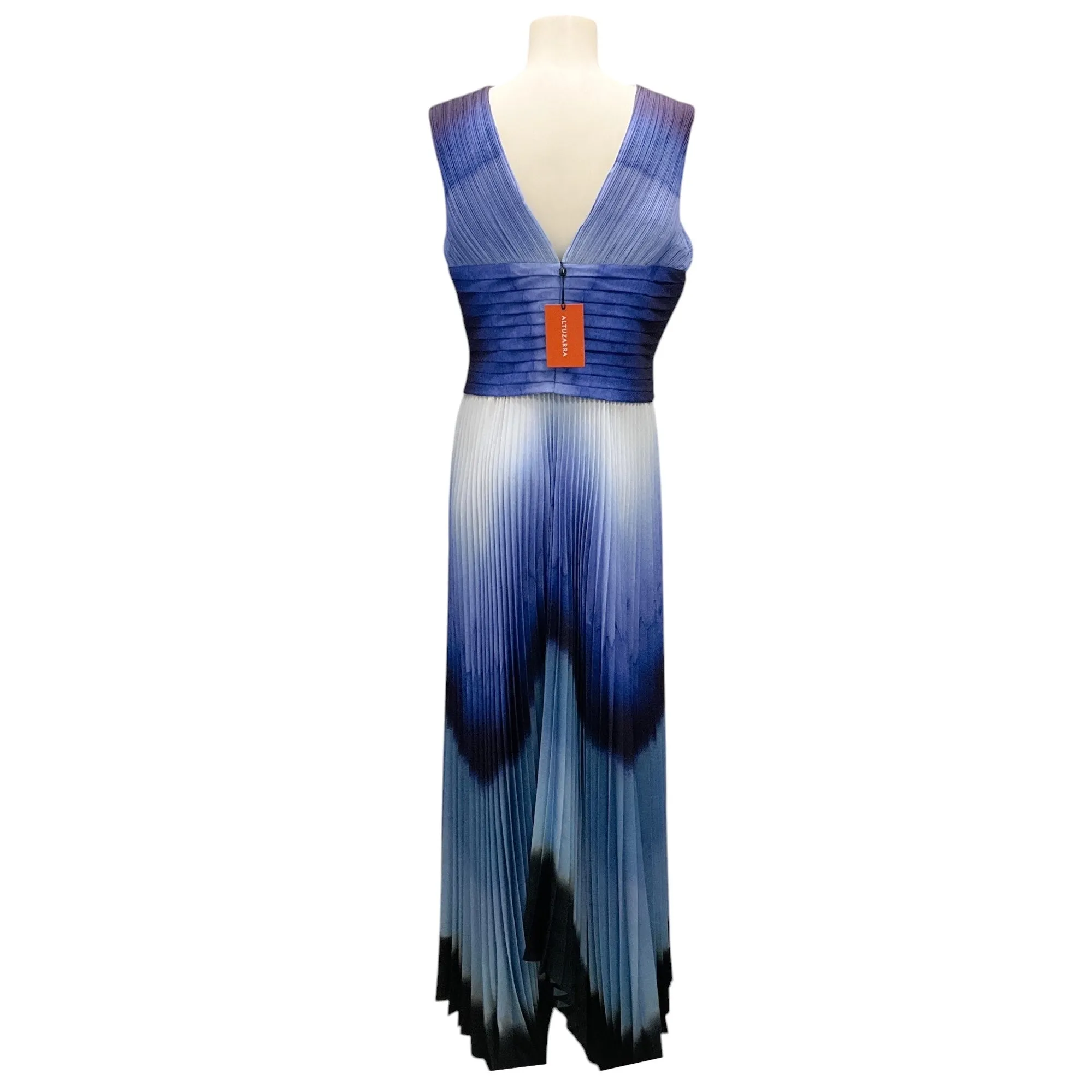 Altuzarra Blue Multi Murex Landscape Kalymnos Maxi Dress