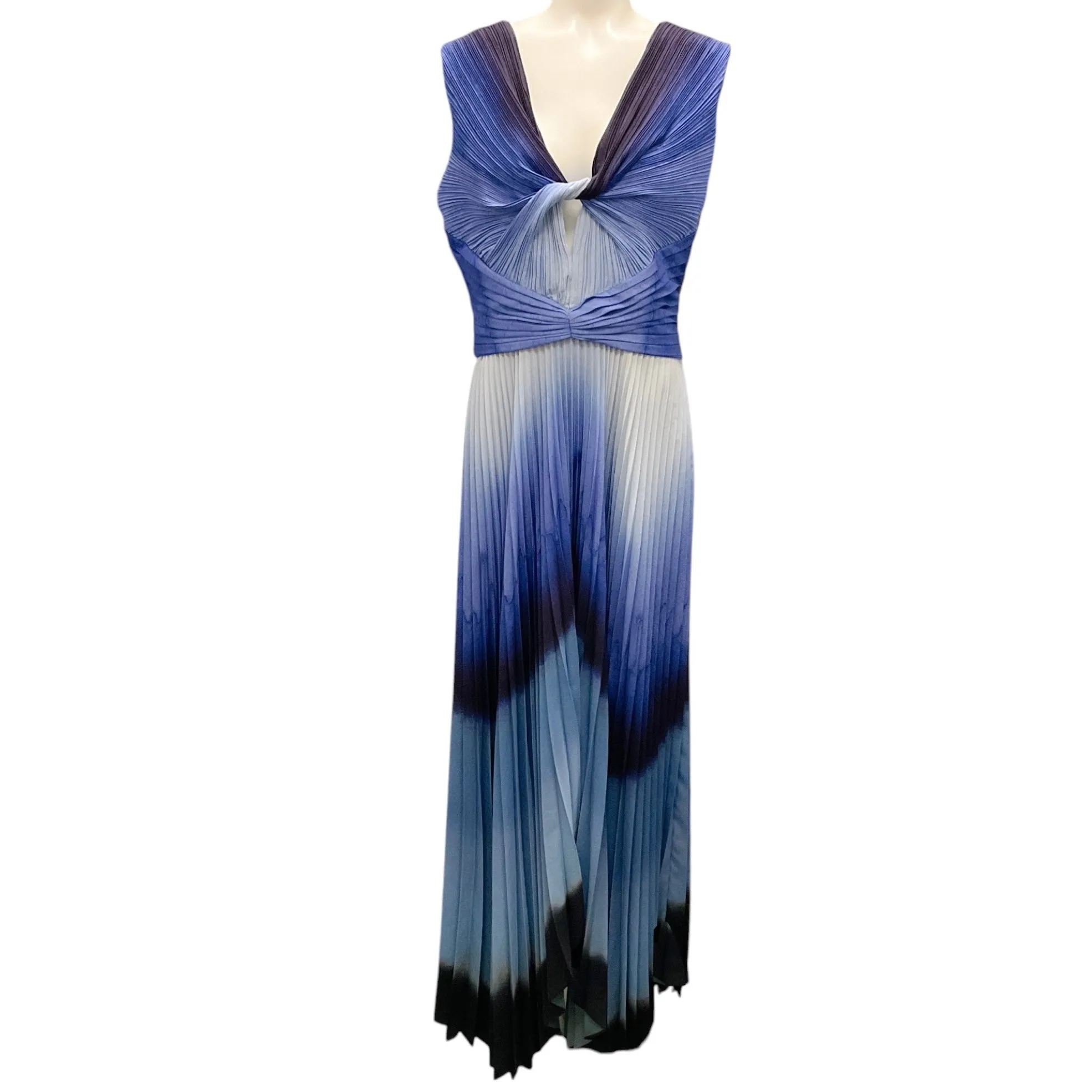 Altuzarra Blue Multi Murex Landscape Kalymnos Maxi Dress