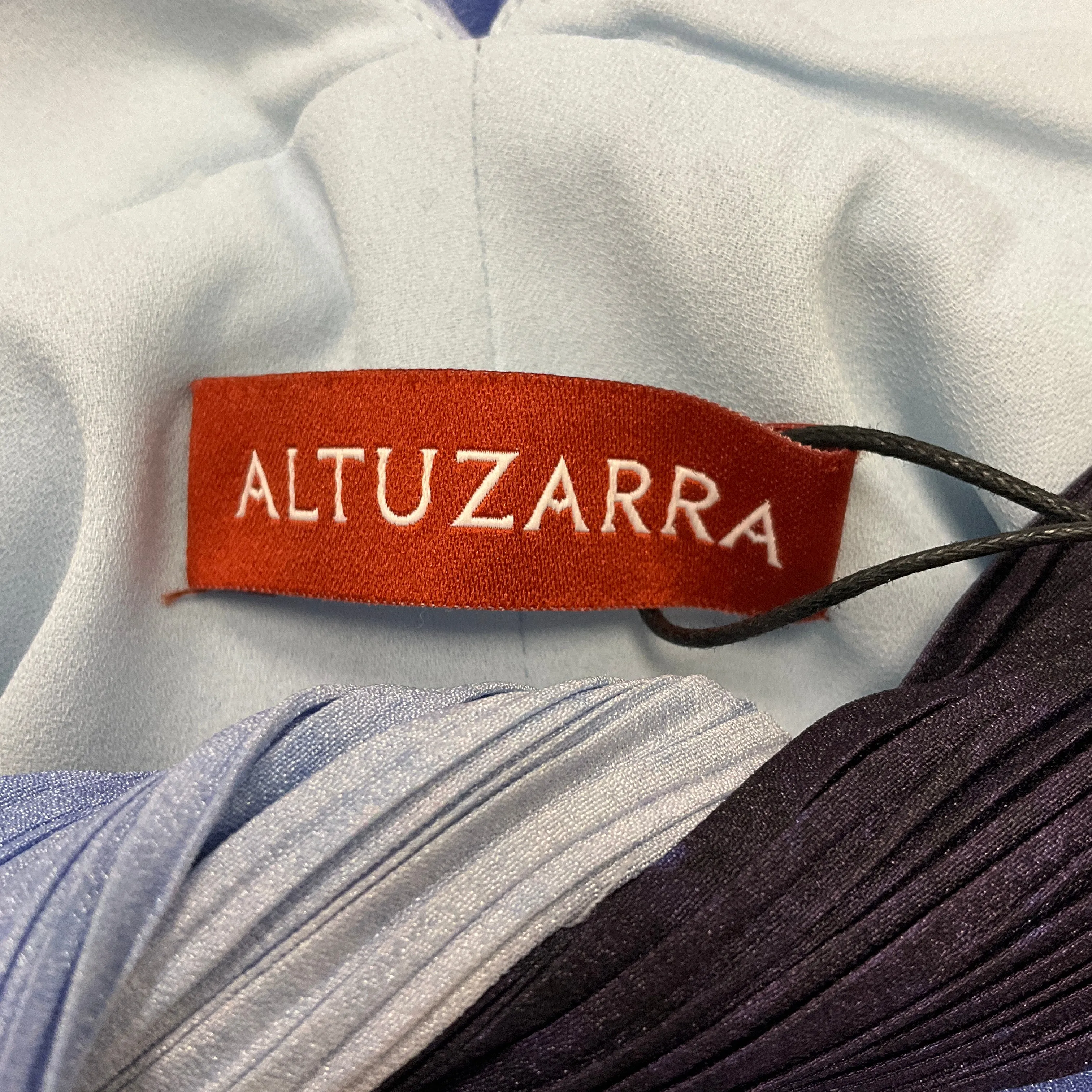 Altuzarra Blue Multi Murex Landscape Kalymnos Maxi Dress