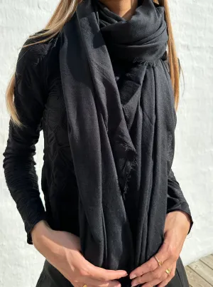 Andcopenhagen - Scarf - 100% Cotton - Siesta - Black