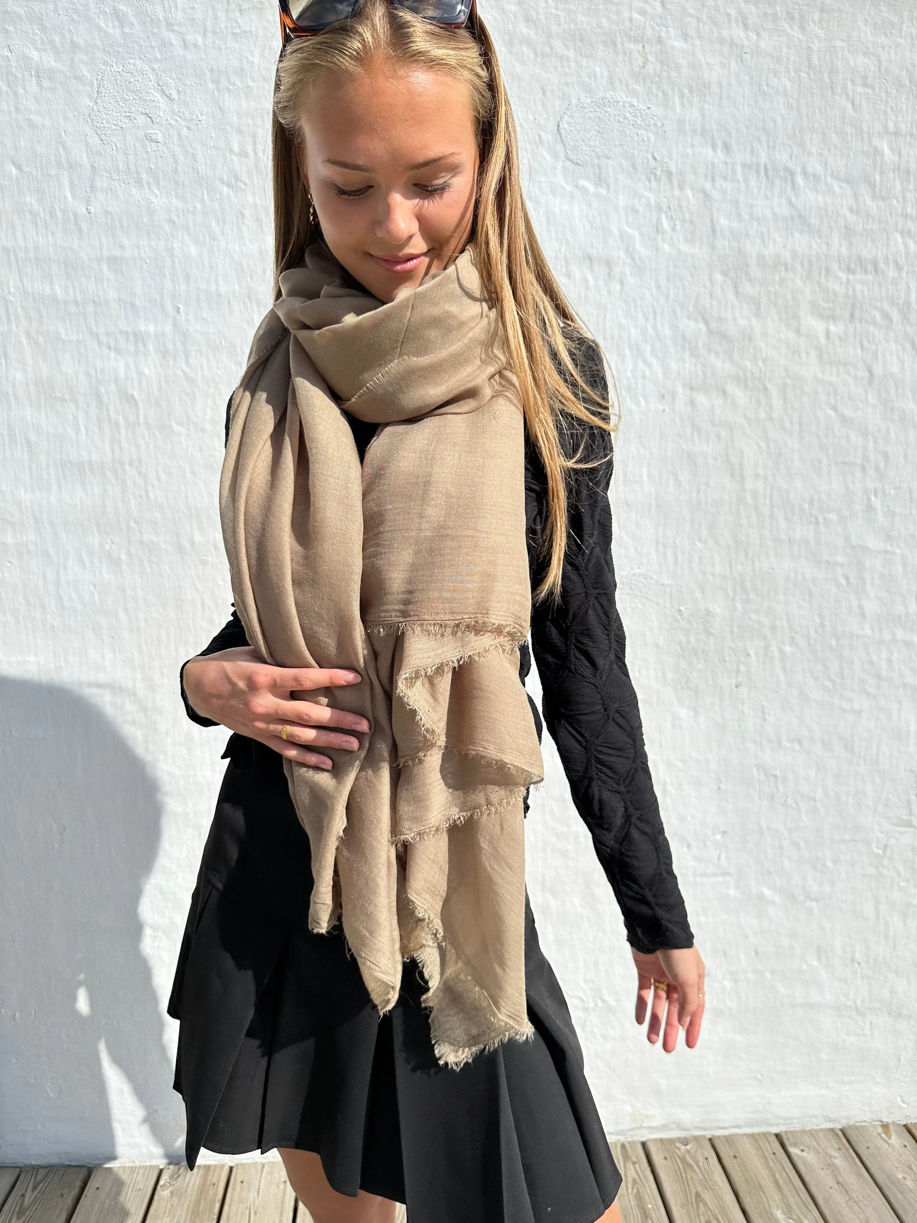 Andcopenhagen - Scarf - 100% Cotton - Siesta - Coffee