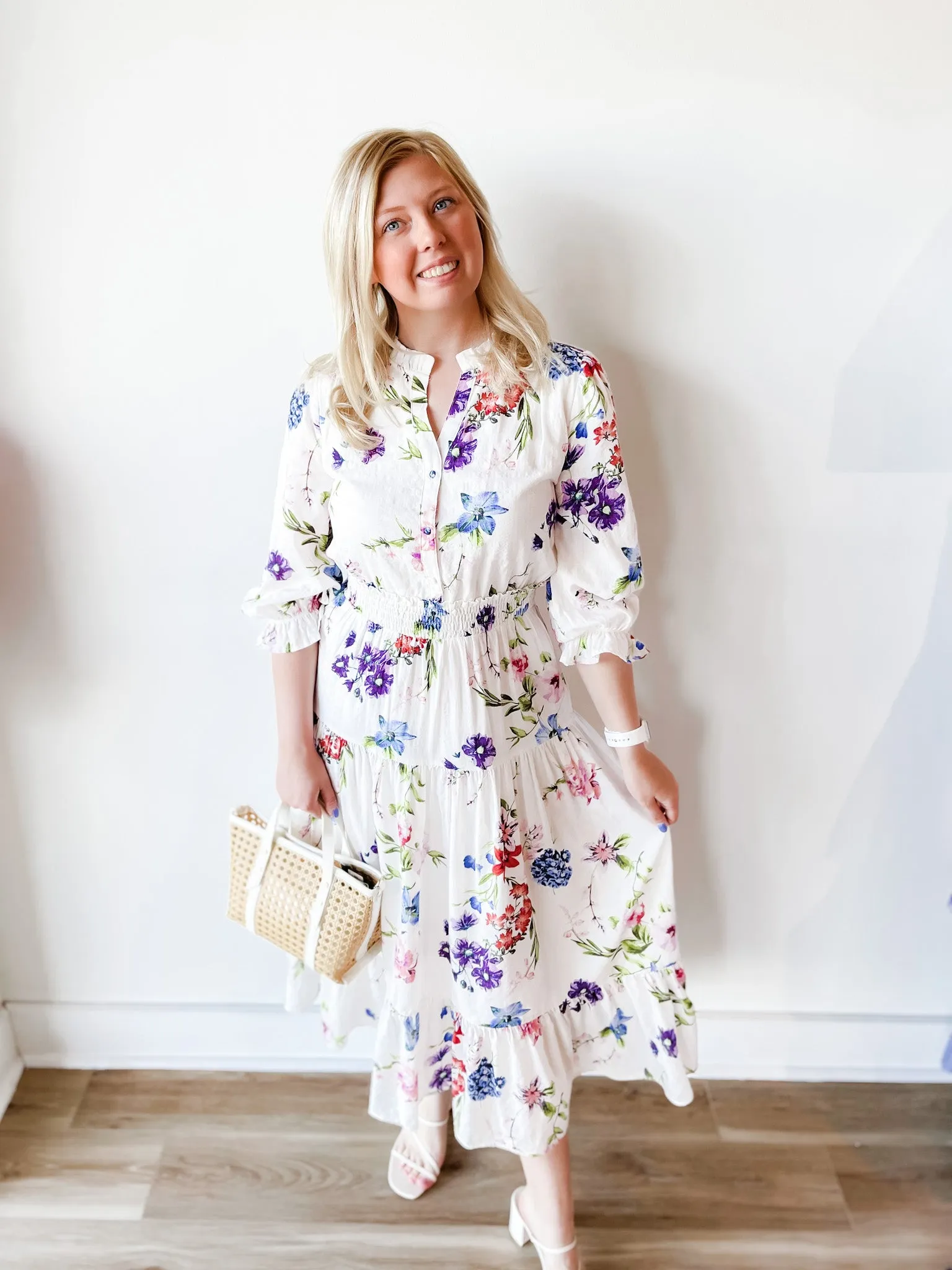 Angelica Floral Midi Dress