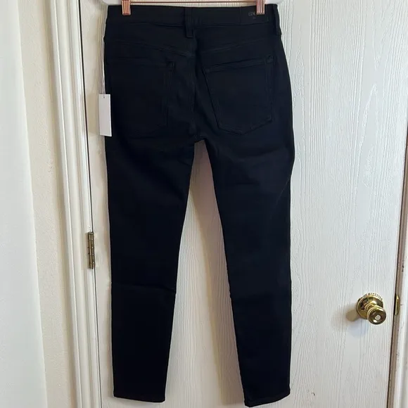 Anthropologie (Edwin) Women's Pixie Black 9&quot; Mid-Rise Skinny Jeans. Size 29
