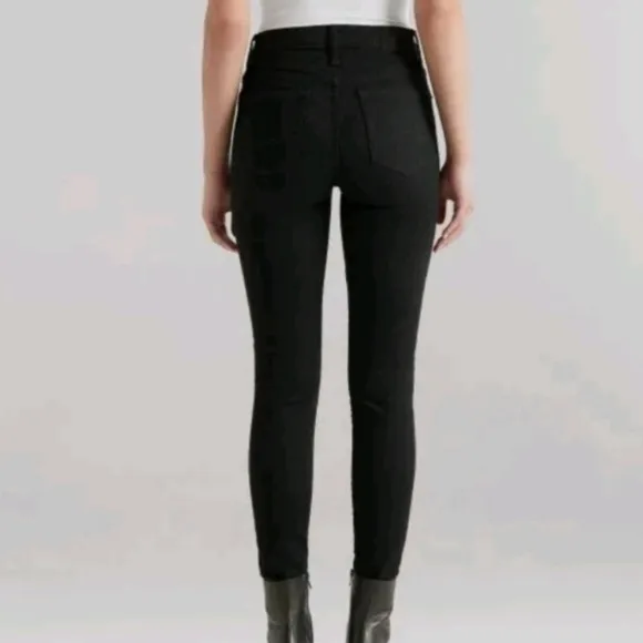 Anthropologie (Edwin) Women's Pixie Black 9&quot; Mid-Rise Skinny Jeans. Size 29