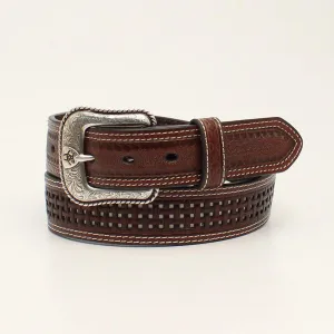 ARIAT 1 1/2" BELT PIERCED BASKETWEAVE UNDERLAY