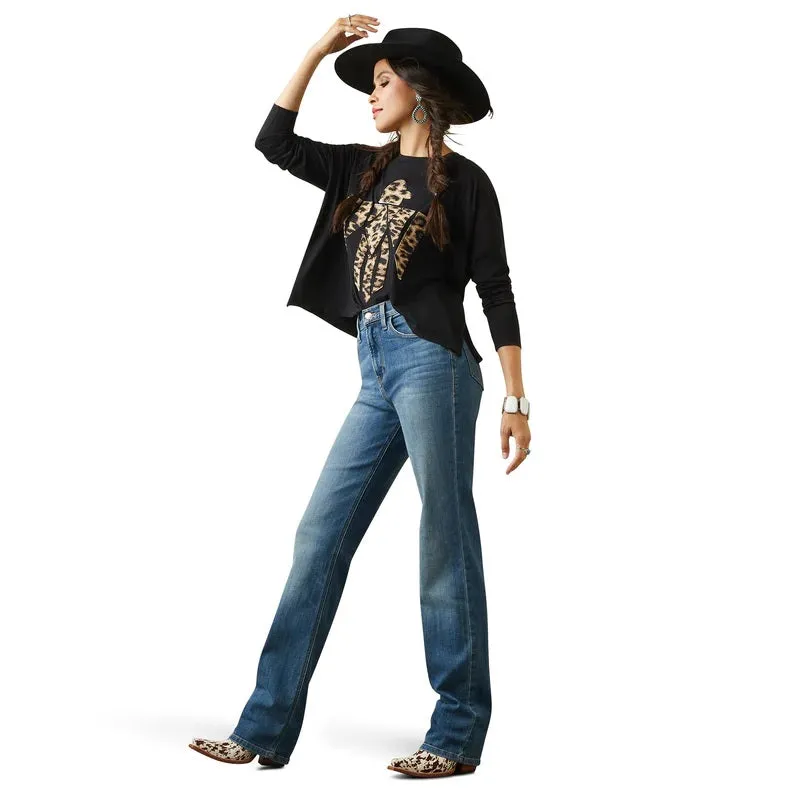 ARIAT LUCY WOMENS HIGH RISE STRAIGHT LEG JEANS - FONTANA