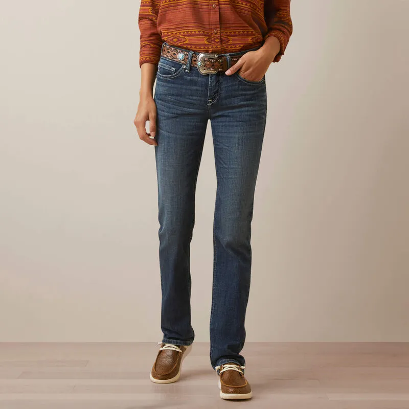 Ariat Wms REAL Perfect Rise Straight Madyson Arkansas - Renovation Sale